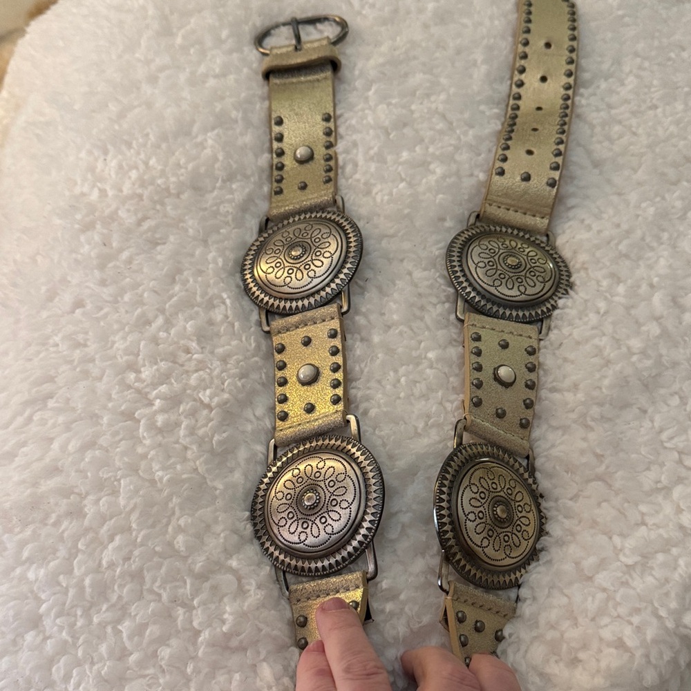 Gold and Silver Western Style Belt